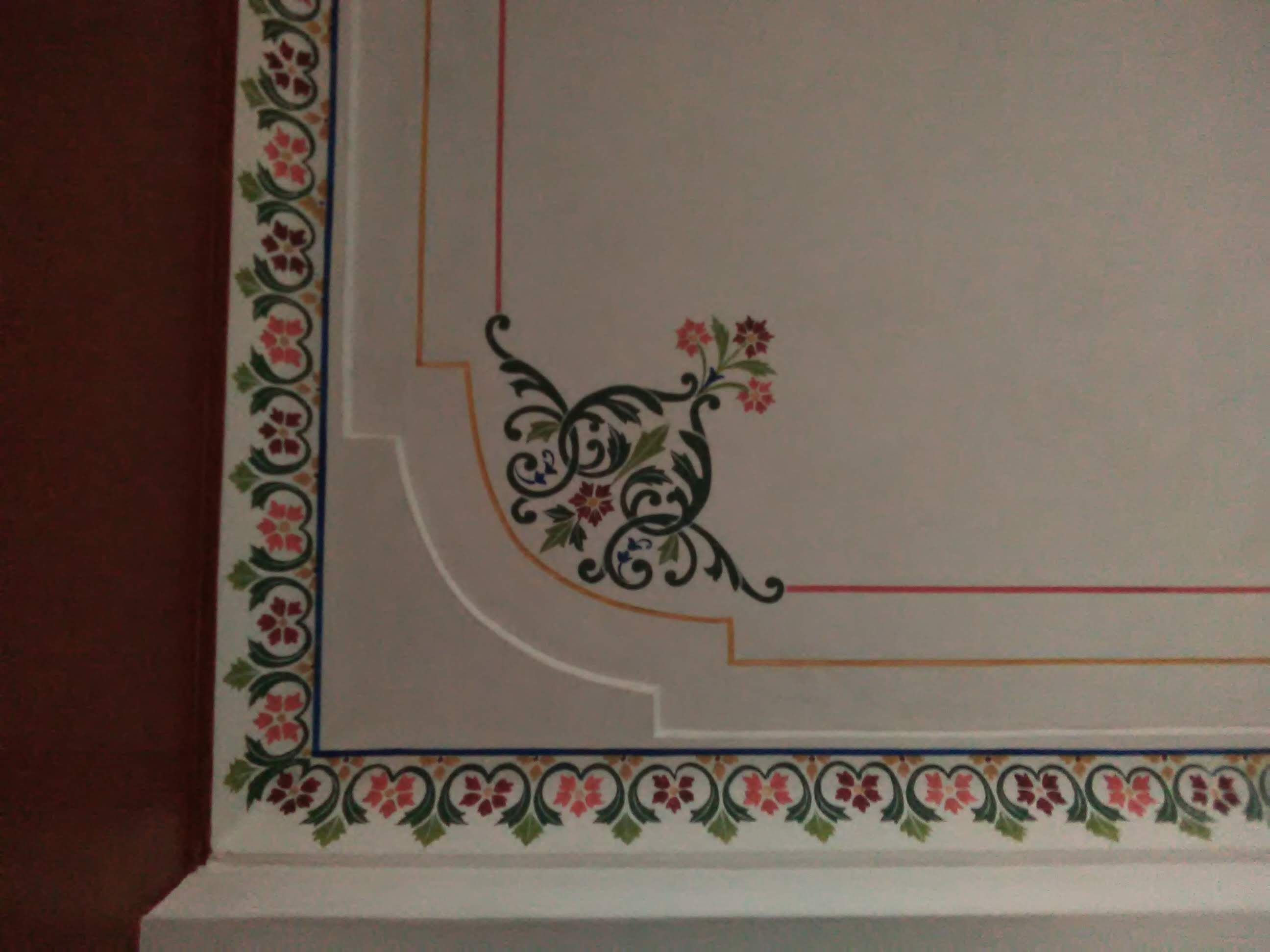 floral ceiling wall art