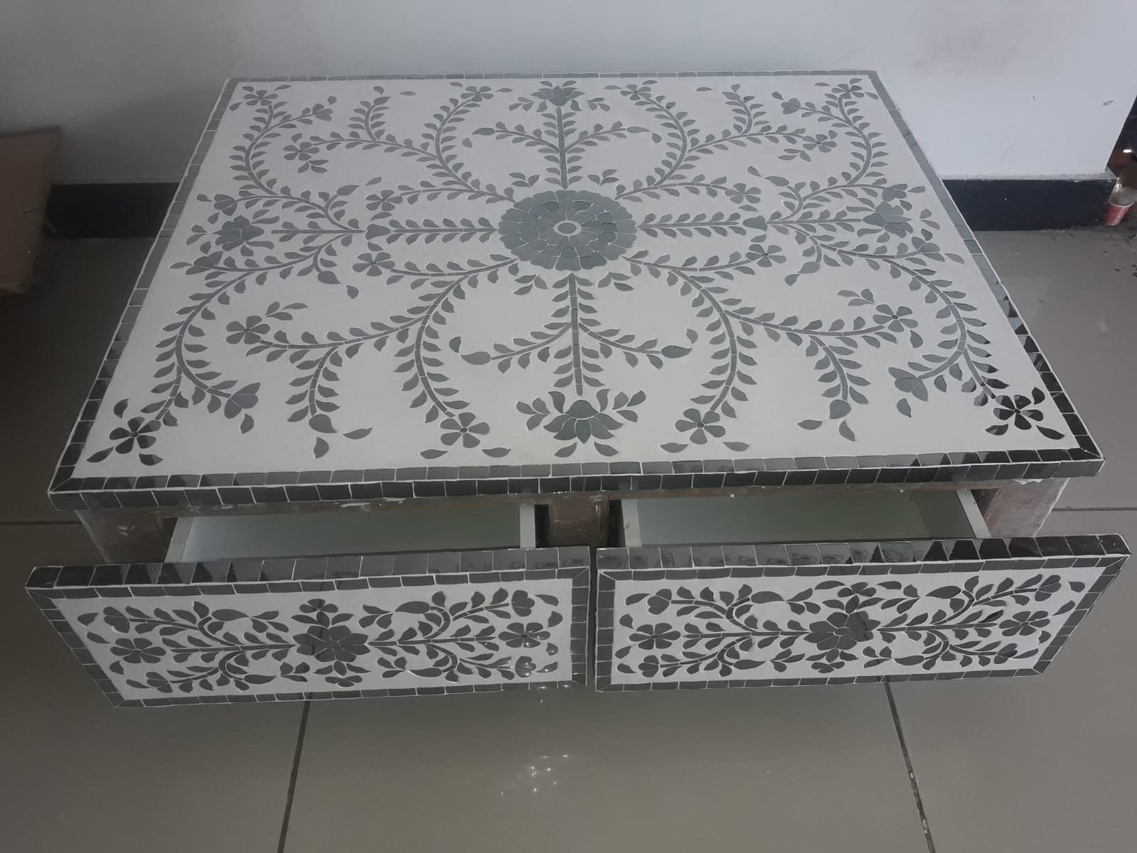 Compact Antique Wooden Storage Box