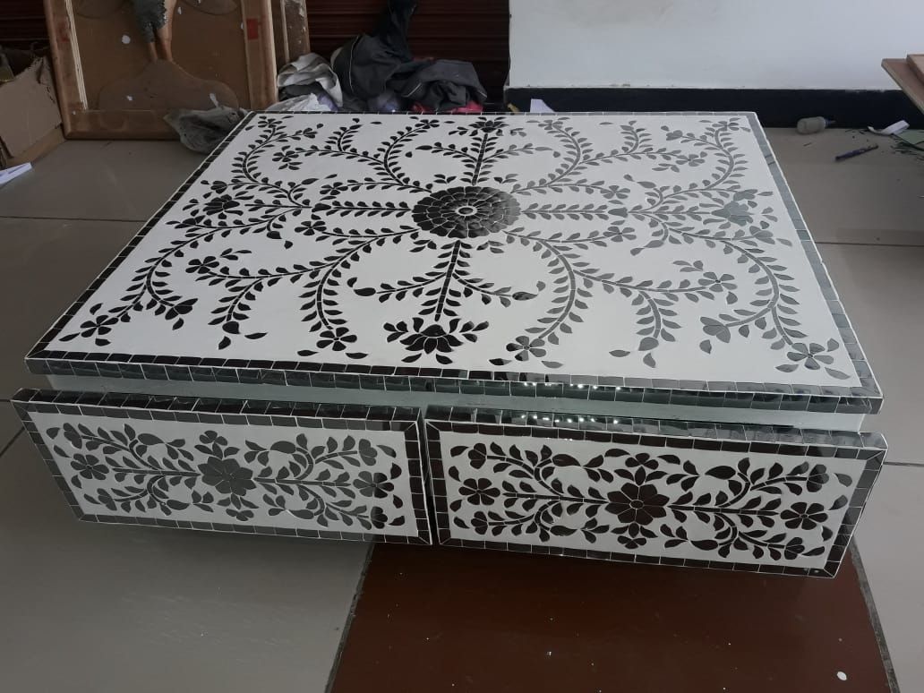 Compact Antique Wooden Storage Box