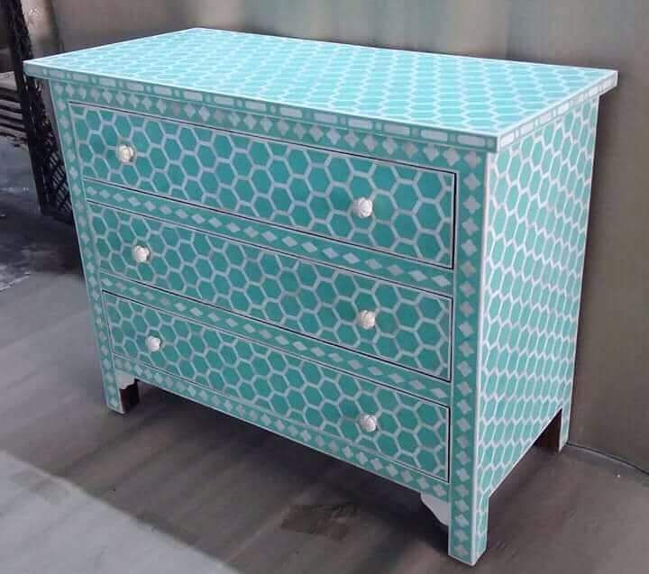 Blue themed storage box